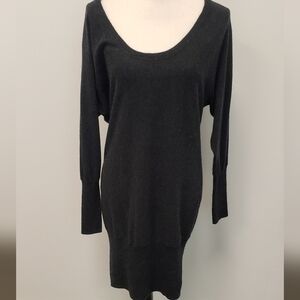 Talula Cashmere Angora Black Sweater Dress Womens
